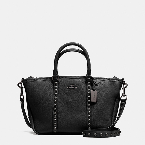 Coach Borough Logo Monogram Large Black Totes FBO - Click Image to Close